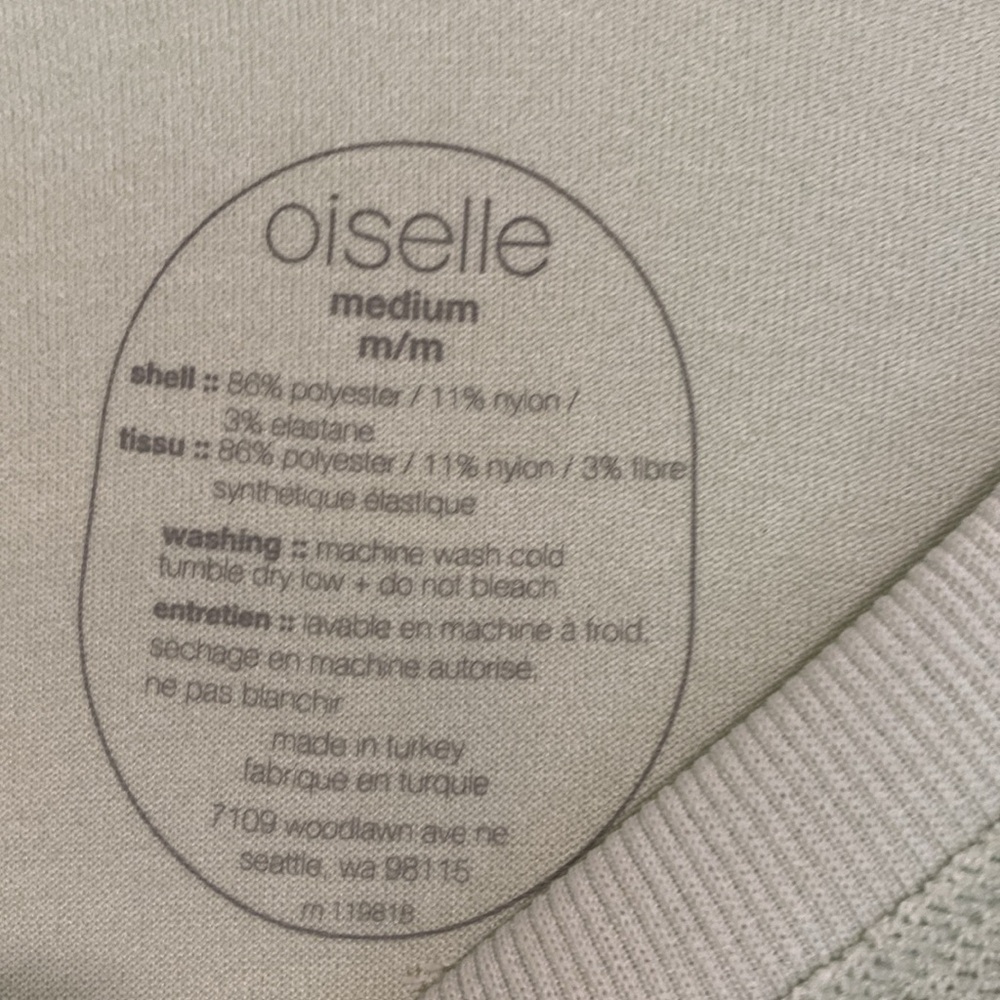 Oiselle Flyte Seamless Long Sleeve Top Thumbholes Medium Mint Running Wicking - Picture 8 of 8